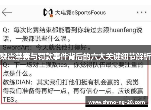 魏震禁赛与罚款事件背后的六大关键细节解析